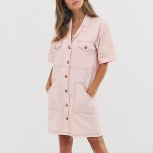 ASOS utility mini shirt dress